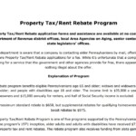Property Tax Rent Rebate